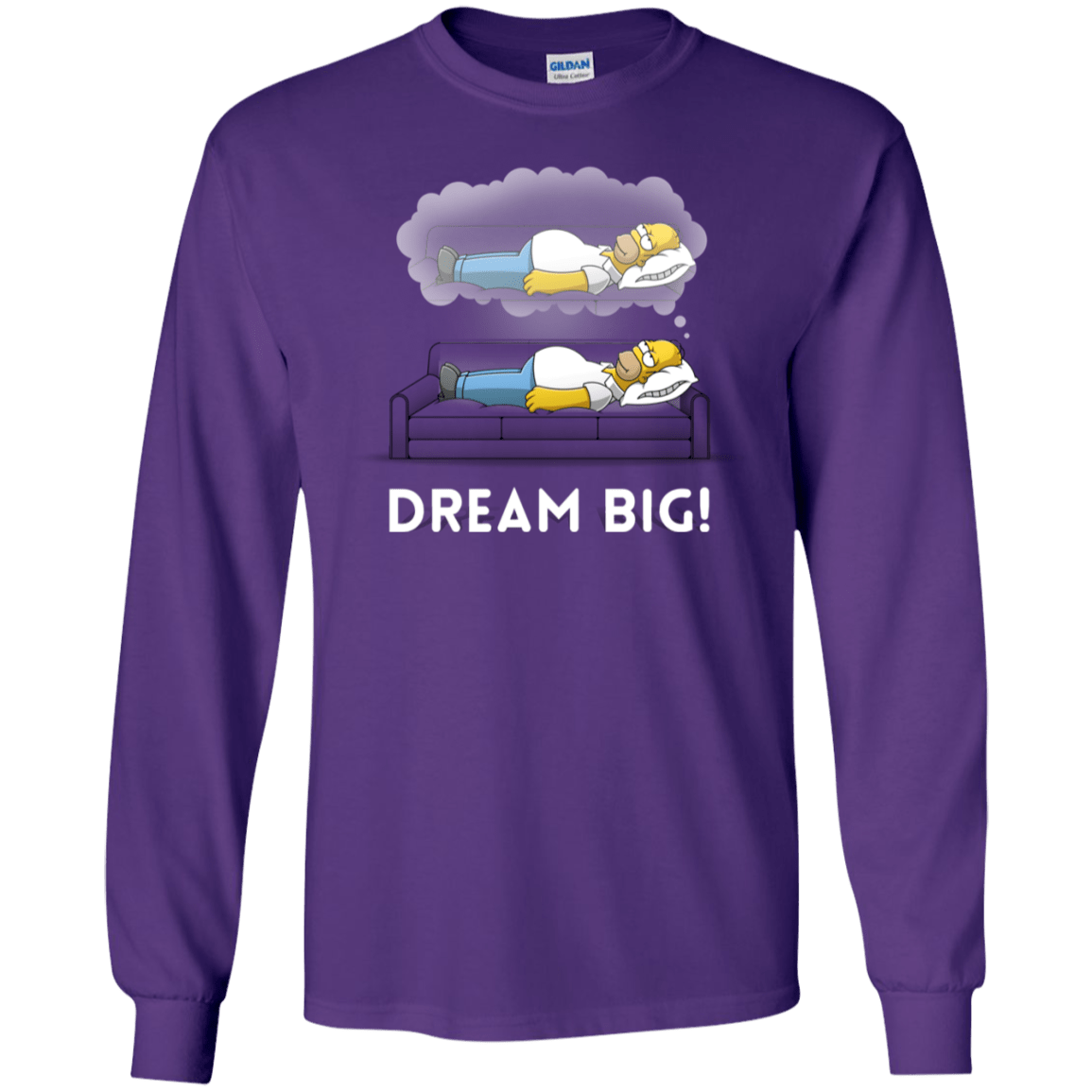 T-Shirts Purple / S Dream Big! Men's Long Sleeve T-Shirt