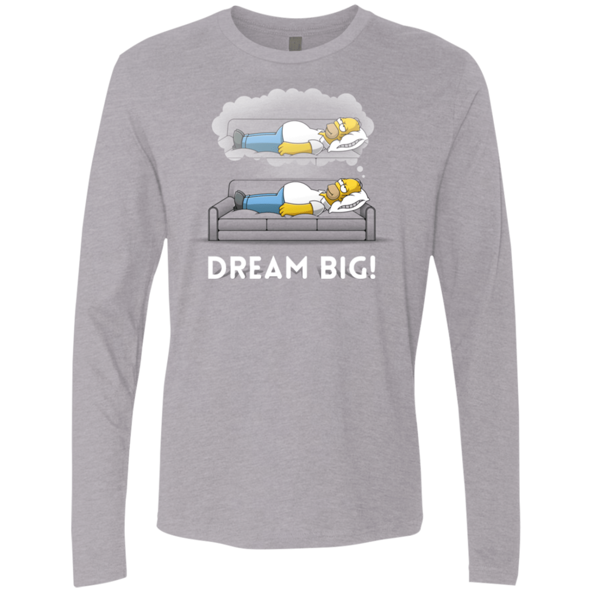 T-Shirts Heather Grey / S Dream Big! Men's Premium Long Sleeve