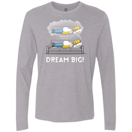 T-Shirts Heather Grey / S Dream Big! Men's Premium Long Sleeve