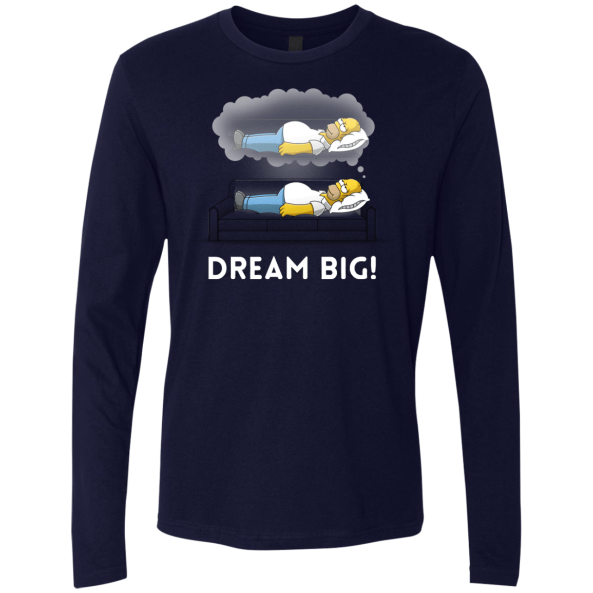 T-Shirts Midnight Navy / S Dream Big! Men's Premium Long Sleeve