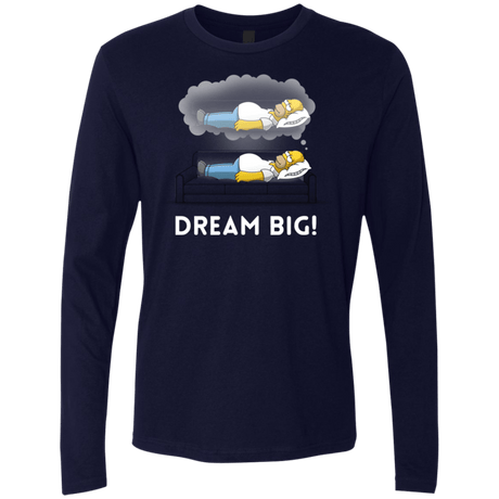 T-Shirts Midnight Navy / S Dream Big! Men's Premium Long Sleeve