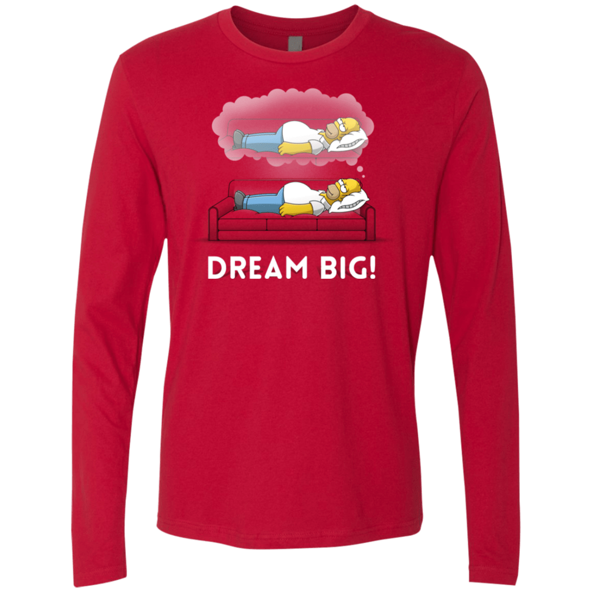 T-Shirts Red / S Dream Big! Men's Premium Long Sleeve