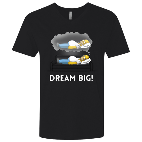 T-Shirts Black / X-Small Dream Big! Men's Premium V-Neck