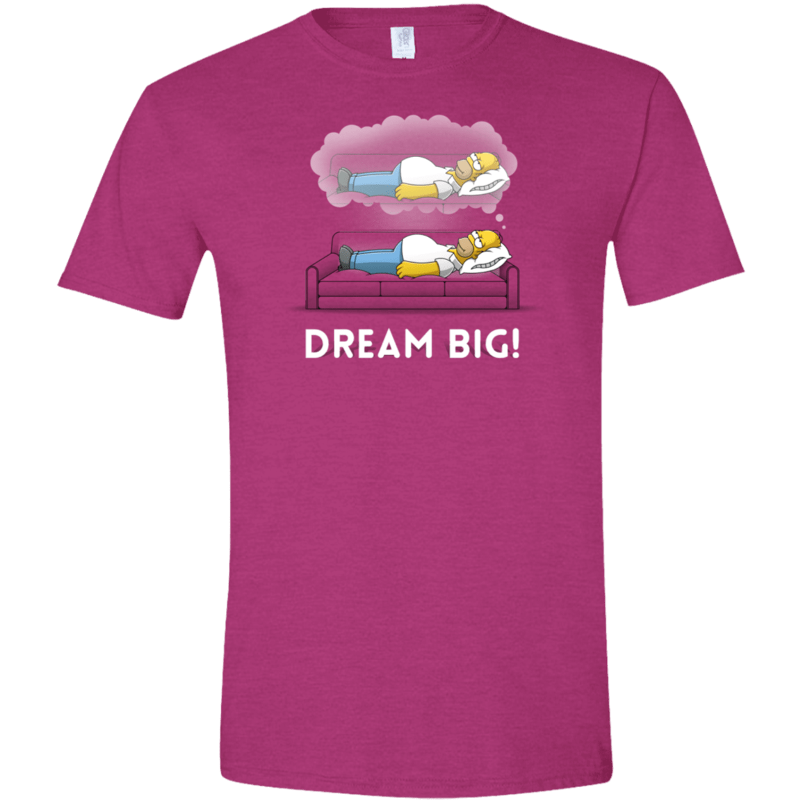 T-Shirts Antique Heliconia / S Dream Big! Men's Semi-Fitted Softstyle