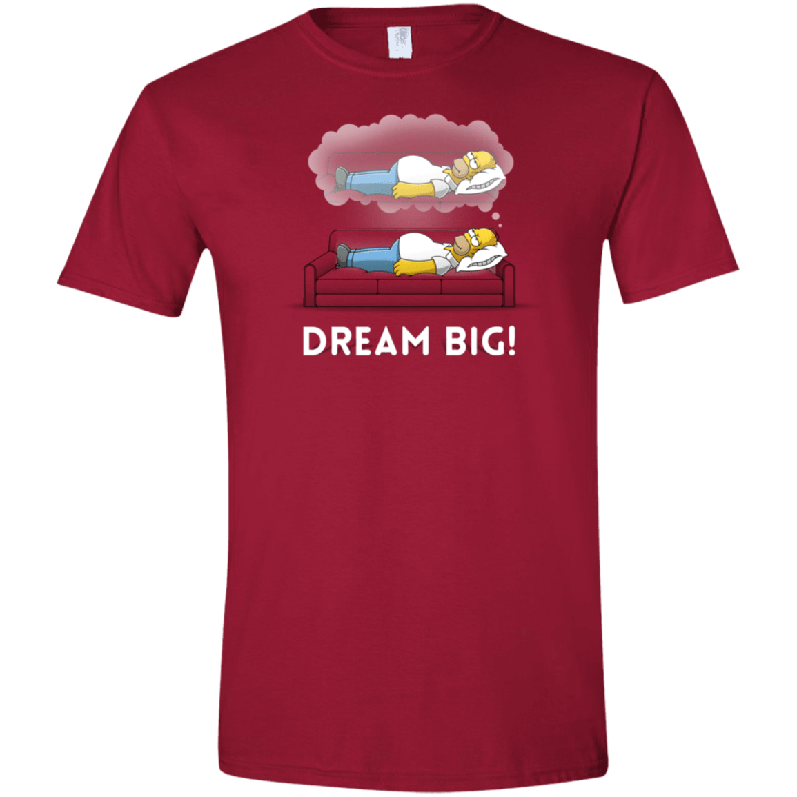 T-Shirts Cardinal Red / S Dream Big! Men's Semi-Fitted Softstyle