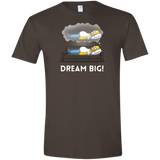 T-Shirts Dark Chocolate / S Dream Big! Men's Semi-Fitted Softstyle