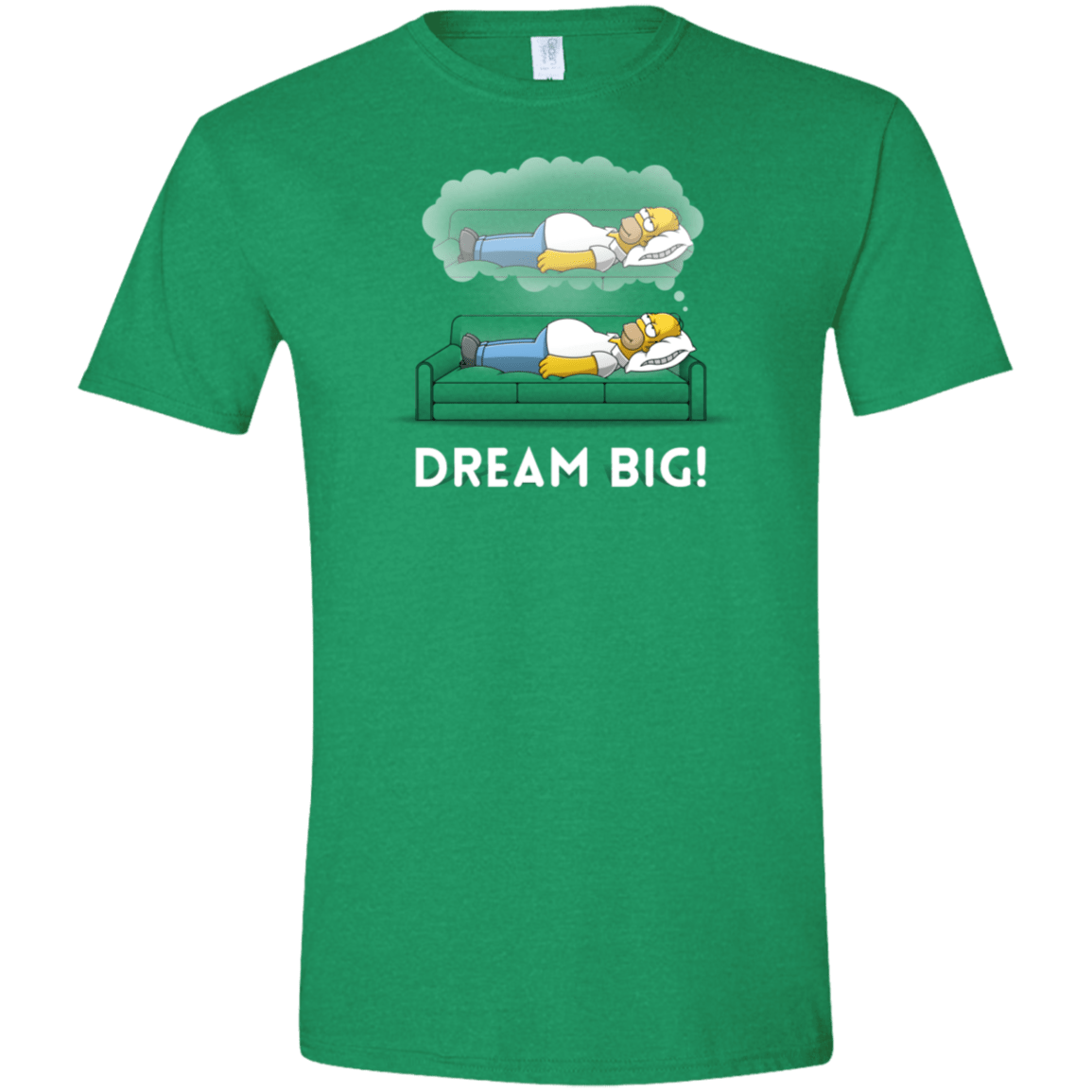 T-Shirts Heather Irish Green / S Dream Big! Men's Semi-Fitted Softstyle