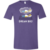 T-Shirts Heather Purple / S Dream Big! Men's Semi-Fitted Softstyle