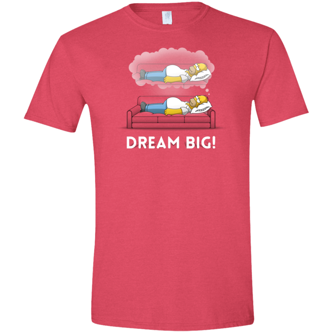 T-Shirts Heather Red / S Dream Big! Men's Semi-Fitted Softstyle