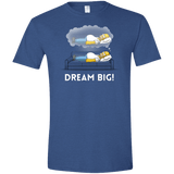 T-Shirts Heather Royal / X-Small Dream Big! Men's Semi-Fitted Softstyle