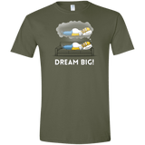 T-Shirts Military Green / S Dream Big! Men's Semi-Fitted Softstyle