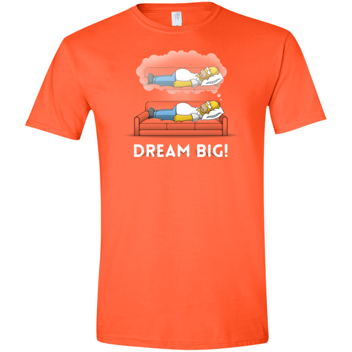 T-Shirts Orange / S Dream Big! Men's Semi-Fitted Softstyle