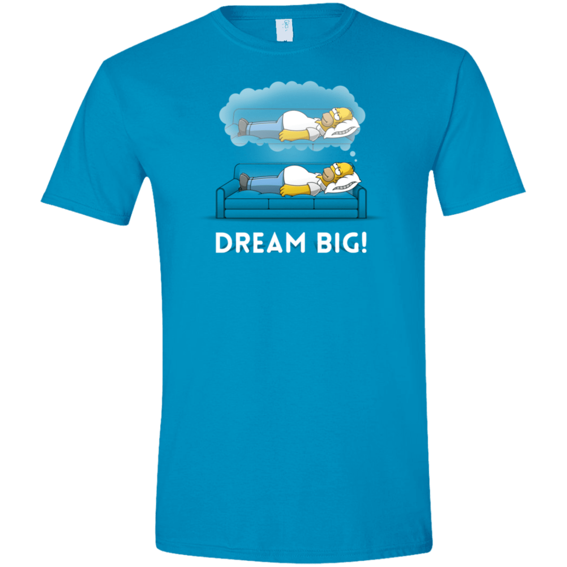T-Shirts Sapphire / S Dream Big! Men's Semi-Fitted Softstyle