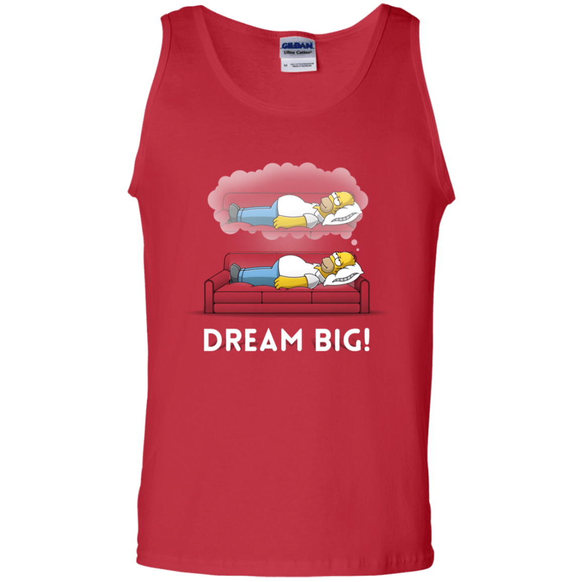 T-Shirts Red / S Dream Big! Men's Tank Top