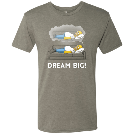 T-Shirts Venetian Grey / S Dream Big! Men's Triblend T-Shirt