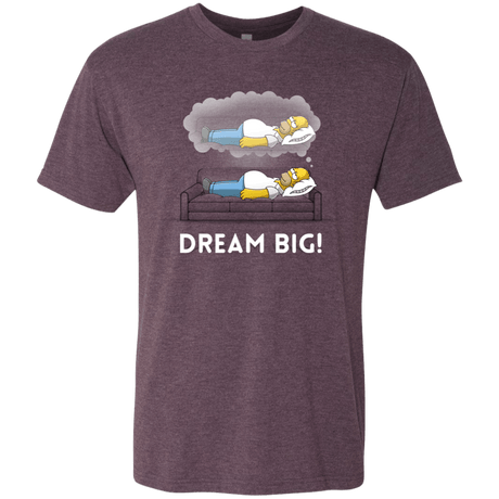 T-Shirts Vintage Purple / S Dream Big! Men's Triblend T-Shirt