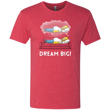 T-Shirts Vintage Red / S Dream Big! Men's Triblend T-Shirt
