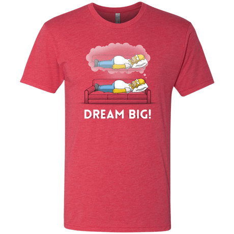 T-Shirts Vintage Red / S Dream Big! Men's Triblend T-Shirt