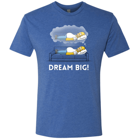 T-Shirts Vintage Royal / S Dream Big! Men's Triblend T-Shirt