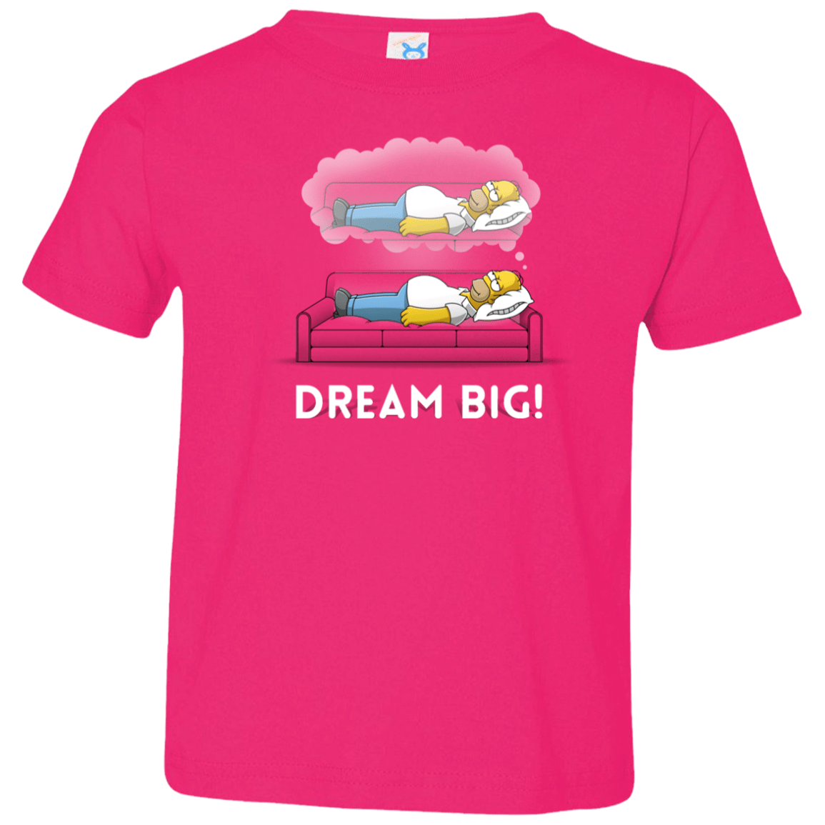 T-Shirts Hot Pink / 2T Dream Big! Toddler Premium T-Shirt