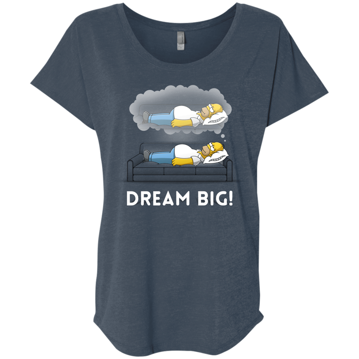 T-Shirts Indigo / X-Small Dream Big! Triblend Dolman Sleeve