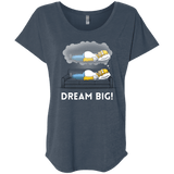 T-Shirts Indigo / X-Small Dream Big! Triblend Dolman Sleeve