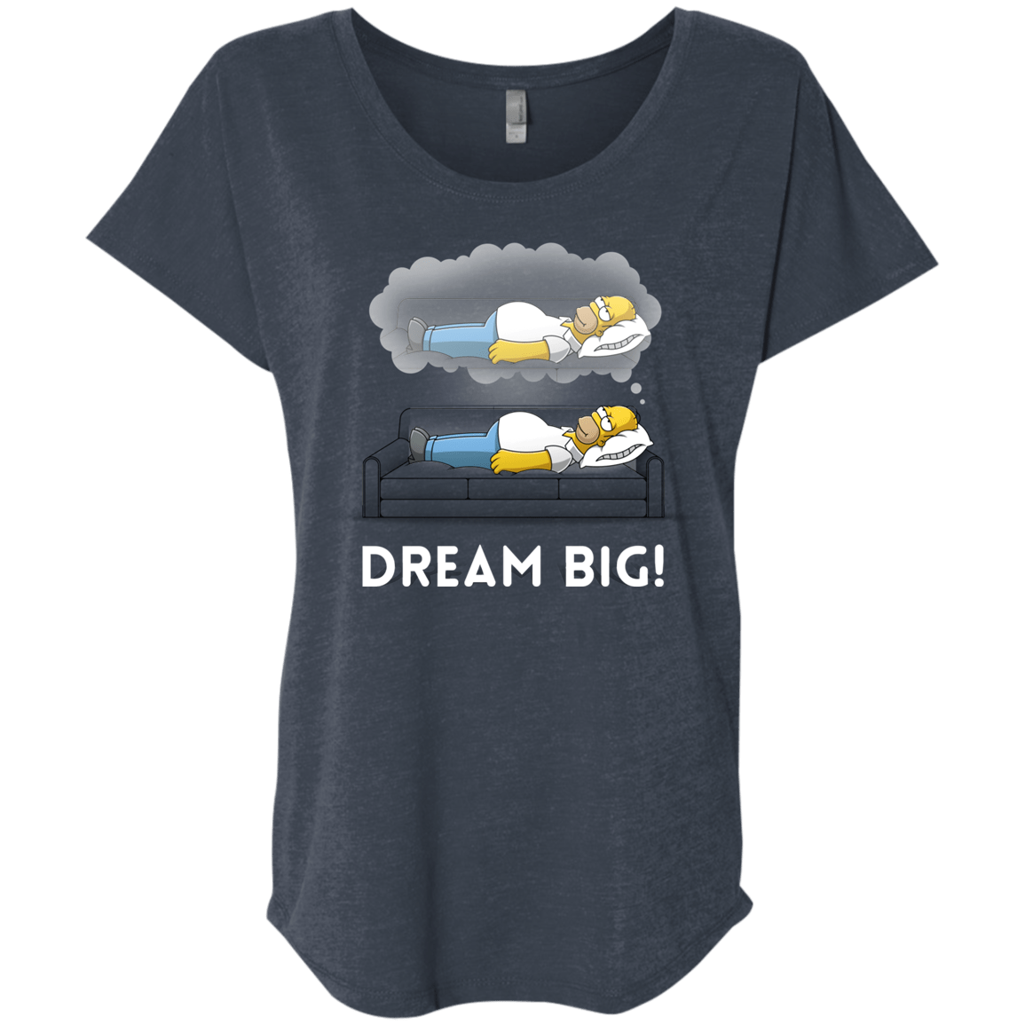 T-Shirts Vintage Navy / X-Small Dream Big! Triblend Dolman Sleeve