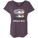 T-Shirts Vintage Purple / X-Small Dream Big! Triblend Dolman Sleeve