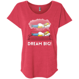 T-Shirts Vintage Red / X-Small Dream Big! Triblend Dolman Sleeve