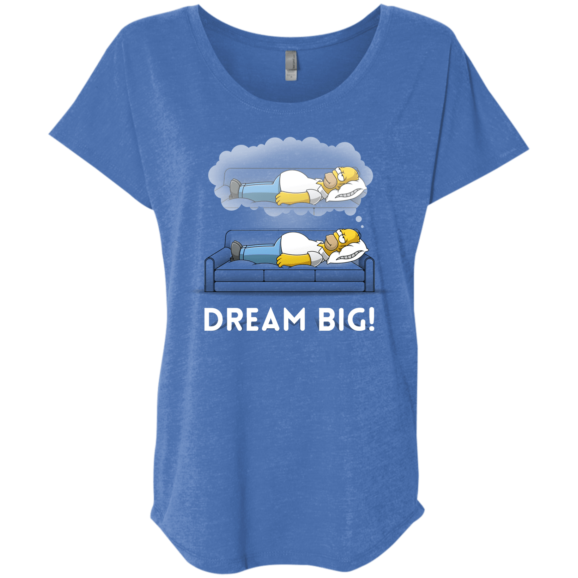 T-Shirts Vintage Royal / X-Small Dream Big! Triblend Dolman Sleeve