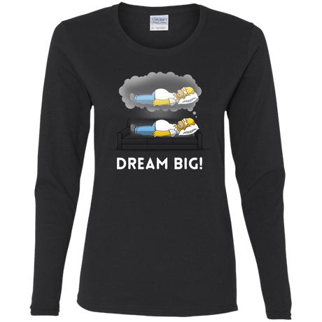 T-Shirts Black / S Dream Big! Women's Long Sleeve T-Shirt