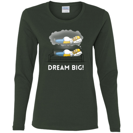 T-Shirts Forest / S Dream Big! Women's Long Sleeve T-Shirt