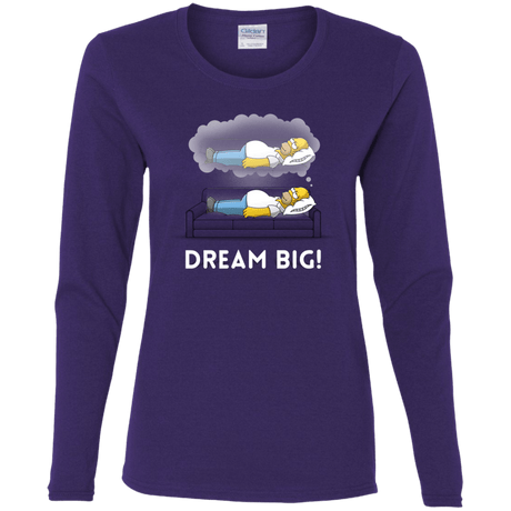 T-Shirts Purple / S Dream Big! Women's Long Sleeve T-Shirt