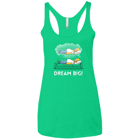 T-Shirts Envy / X-Small Dream Big! Women's Triblend Racerback Tank