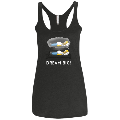 T-Shirts Vintage Black / X-Small Dream Big! Women's Triblend Racerback Tank