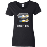 T-Shirts Black / S Dream Big! Women's V-Neck T-Shirt