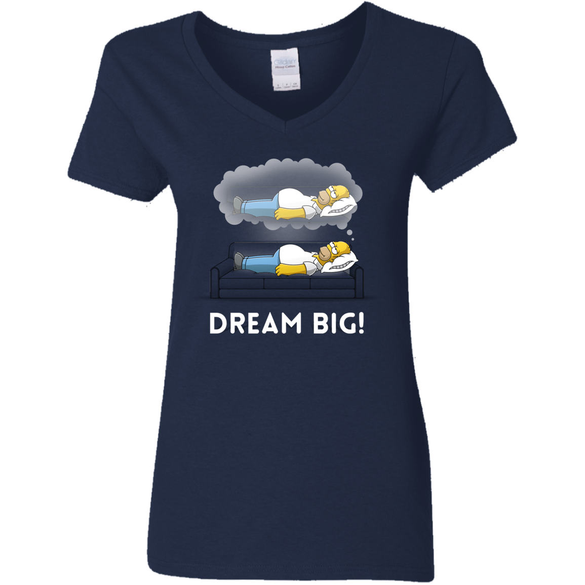 T-Shirts Navy / S Dream Big! Women's V-Neck T-Shirt