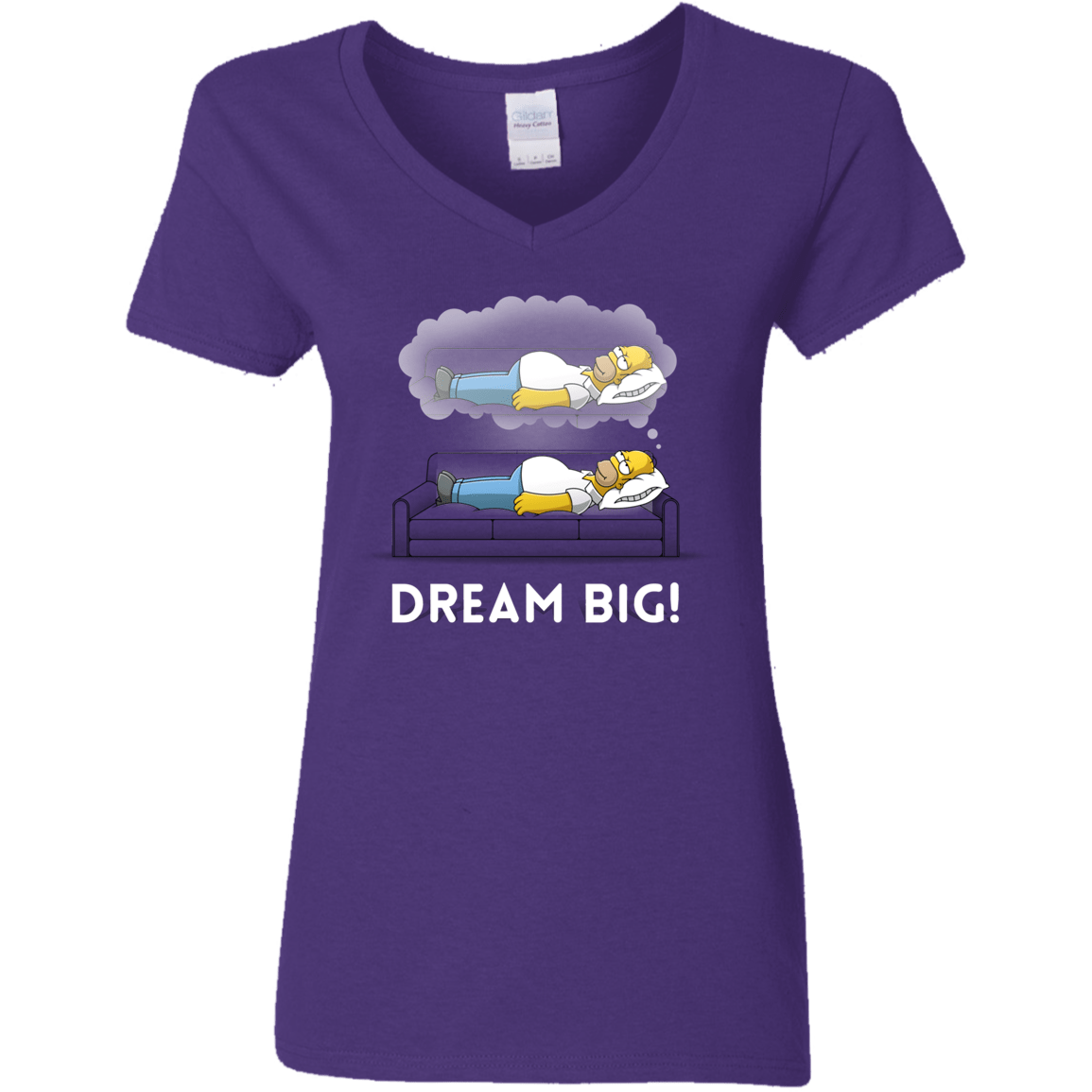 T-Shirts Purple / S Dream Big! Women's V-Neck T-Shirt