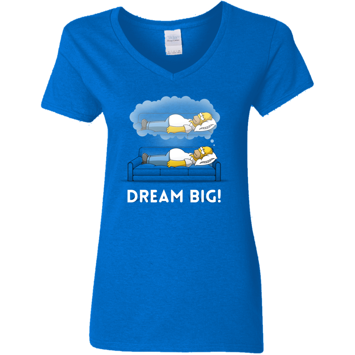 T-Shirts Royal / S Dream Big! Women's V-Neck T-Shirt