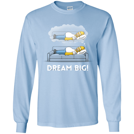 T-Shirts Light Blue / YS Dream Big! Youth Long Sleeve T-Shirt
