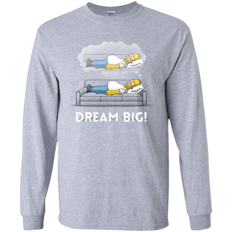 T-Shirts Sport Grey / YS Dream Big! Youth Long Sleeve T-Shirt