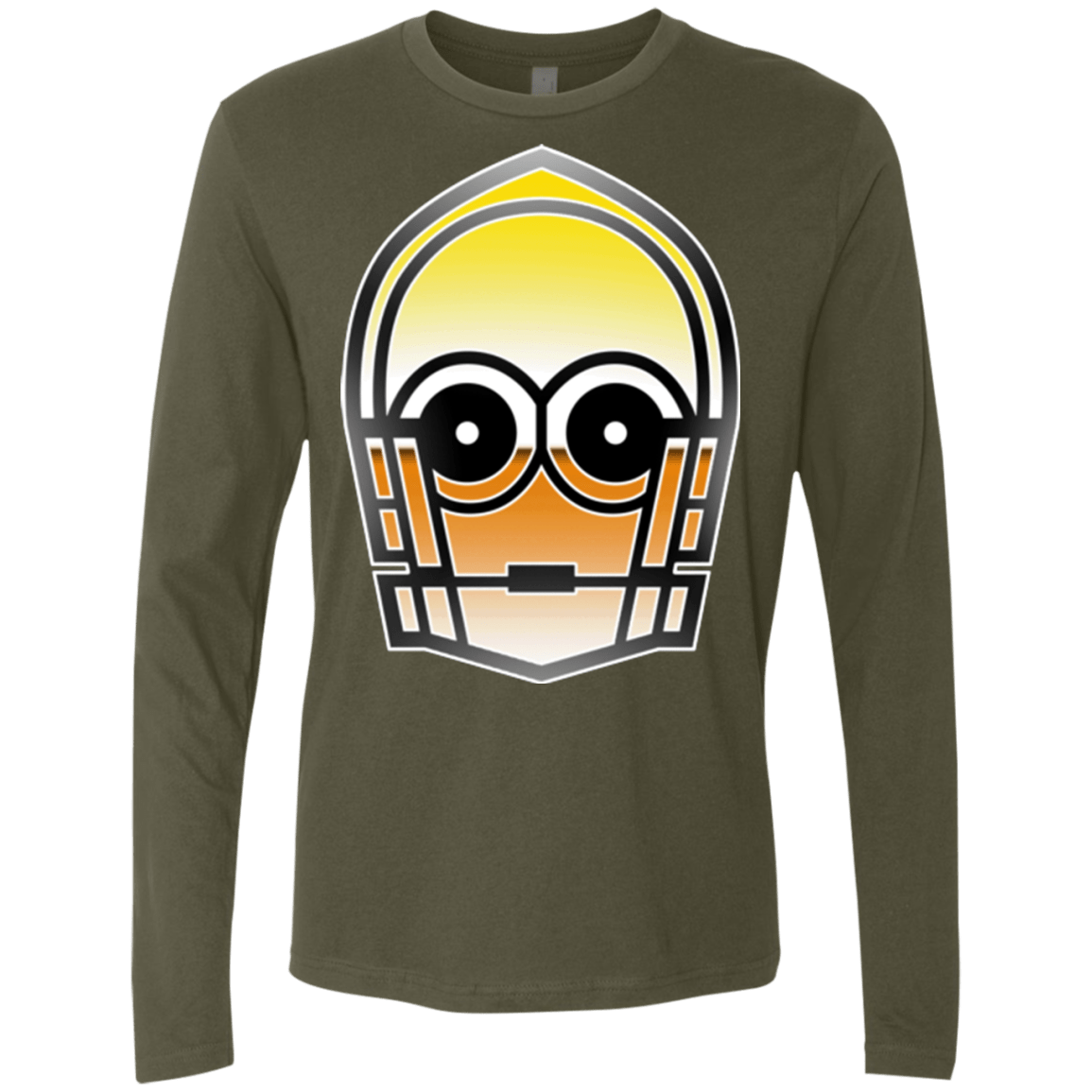 T-Shirts Military Green / Small Droid Men's Premium Long Sleeve