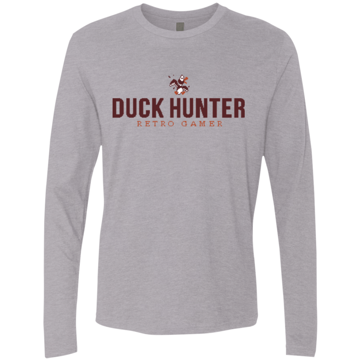 T-Shirts Heather Grey / Small Duck hunter Men's Premium Long Sleeve