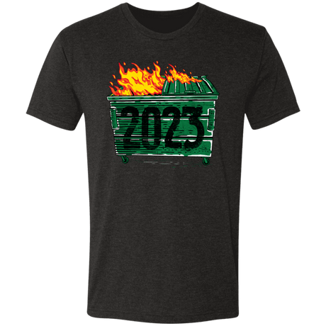 T-Shirts Vintage Black / S Dumpster Fire 2023 Men's Triblend T-Shirt