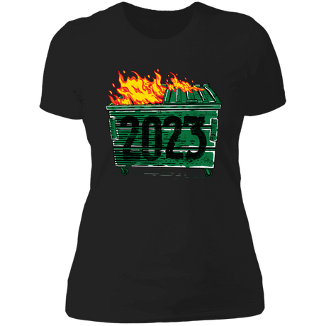 T-Shirts Black / X-Small Dumpster Fire 2023 Women's Premium T-Shirt