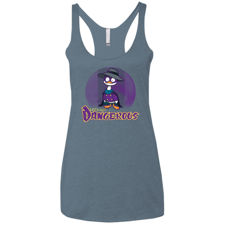 T-Shirts Indigo / X-Small DW Duck Women's Triblend Racerback Tank