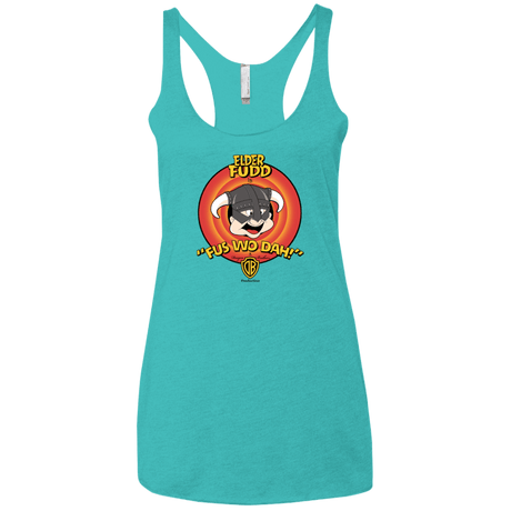 T-Shirts Tahiti Blue / X-Small Dwagonborn Women's Triblend Racerback Tank