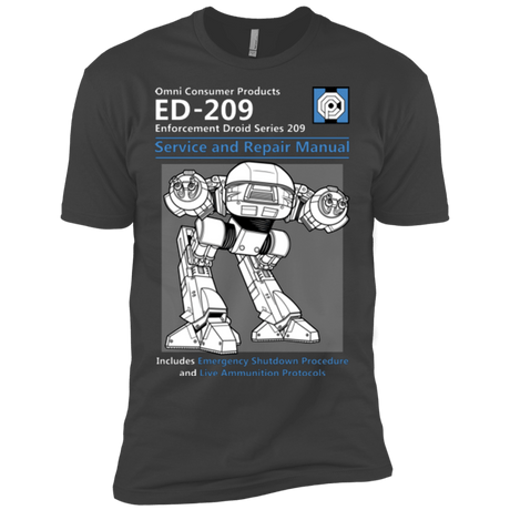 T-Shirts Heavy Metal / X-Small ED209 SERVICE & REPAIR MANUAL Men's Premium T-Shirt