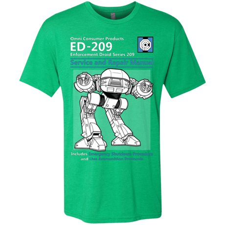 T-Shirts Envy / Small ED209 SERVICE & REPAIR MANUAL Men's Triblend T-Shirt