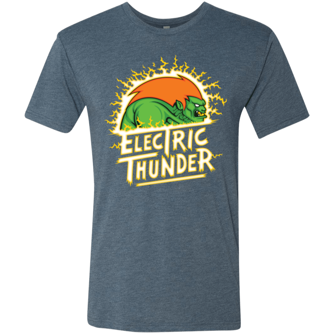 T-Shirts Indigo / Small Electric Thunder Men's Triblend T-Shirt